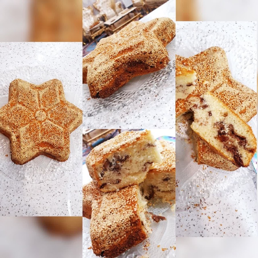 عکس کیک وانیلی پایه