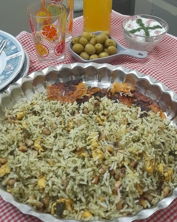 عکس شام امشب ما پلوشوشتری بسیار خوشمزه 