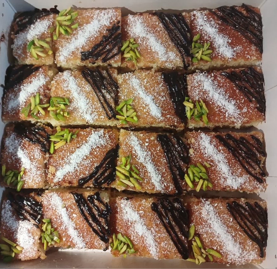 عکس کیک نارگیلی 