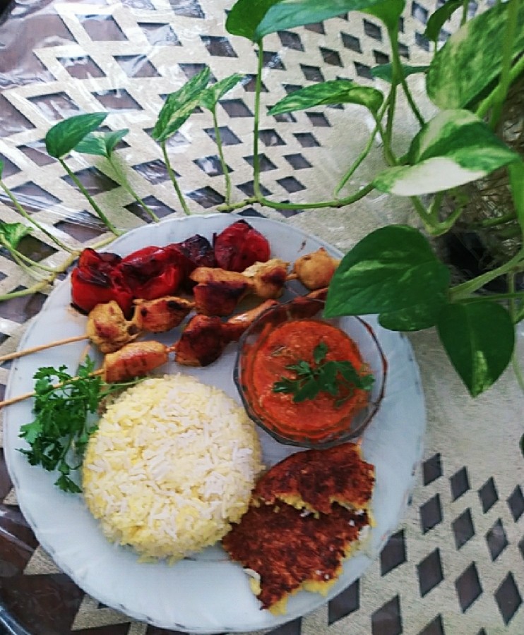 جوجه کباب سیخی 