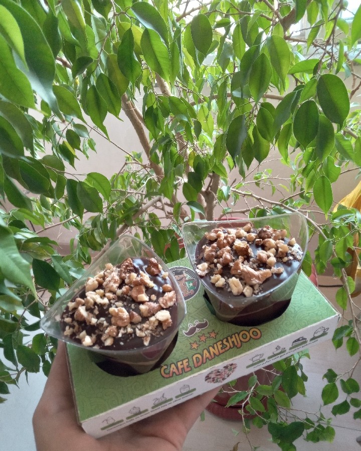 عکس پودینگ شکلاتی