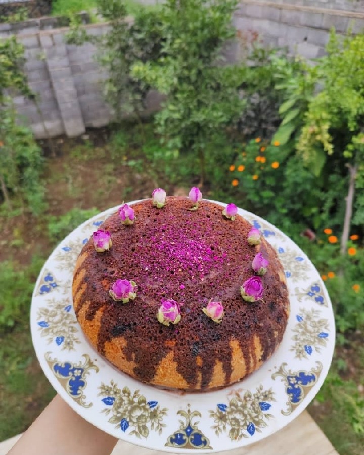 عکس کیک ساده خانگی