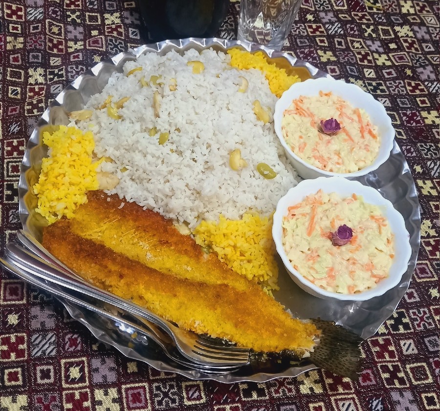 عکس باقالی پلو با ماهی 