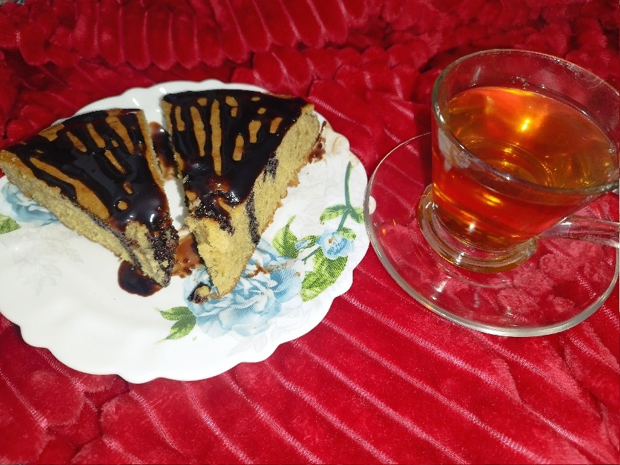 کیک وانیلی ساده با ارد گندم