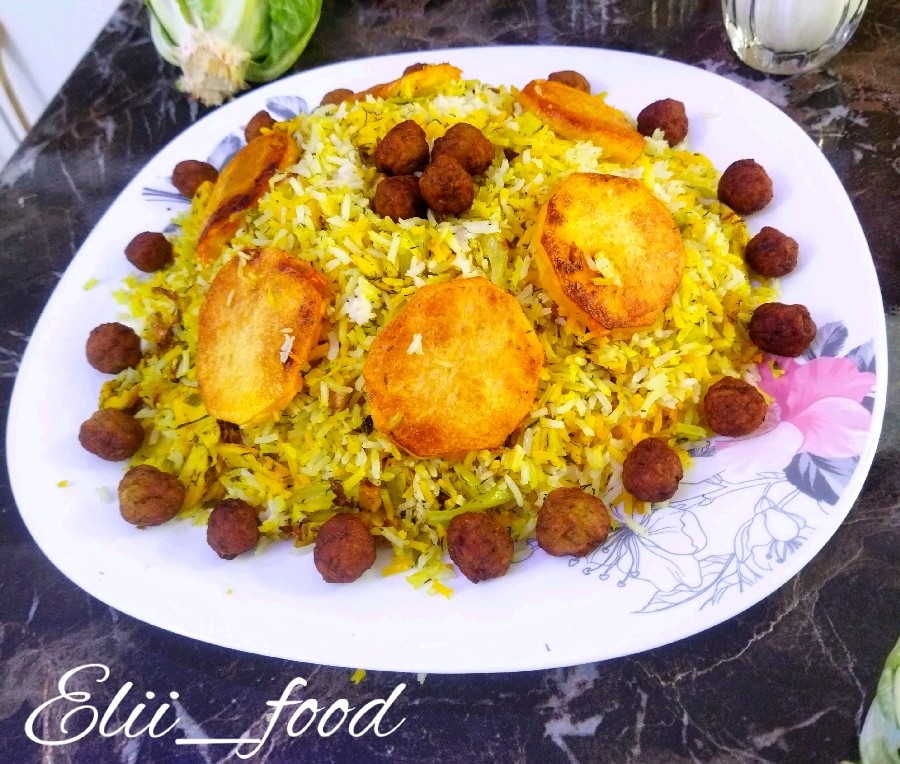 عکس کلم پلو با دستور متفاوت 