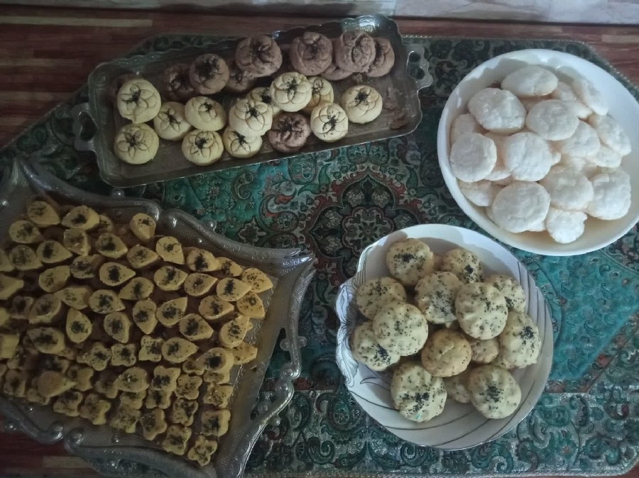 عکس شیرینی نارگیلی ،نخودچی ،بهشتی و کنجدی 