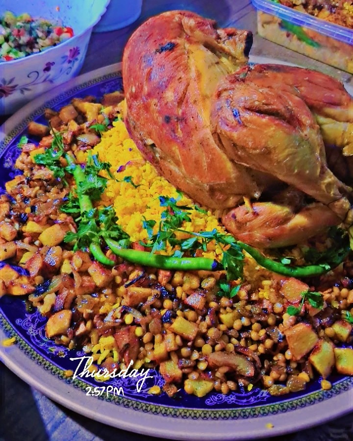 عکس مچبوس مرغ  زعفرانی و سوپ
