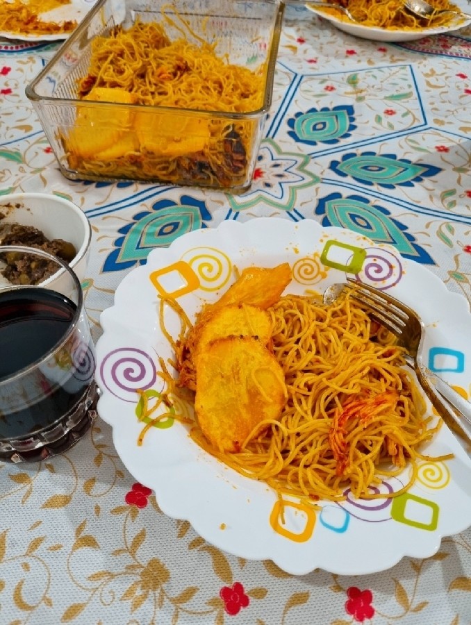 عکس ماکارونی با مرغ