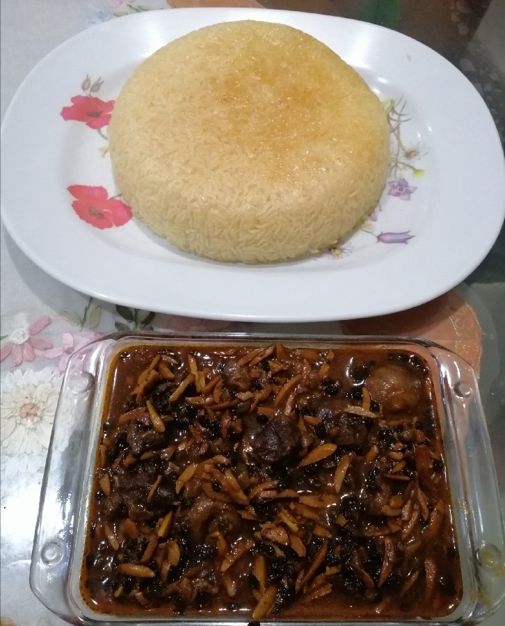 عکس خورش خلال بادام 