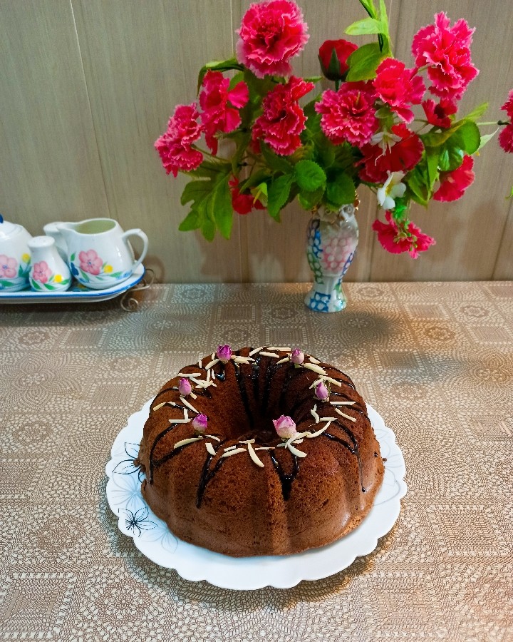 عکس کیک شکلاتی ساده