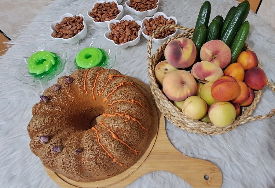 عکس کیک هل و گلاب 
