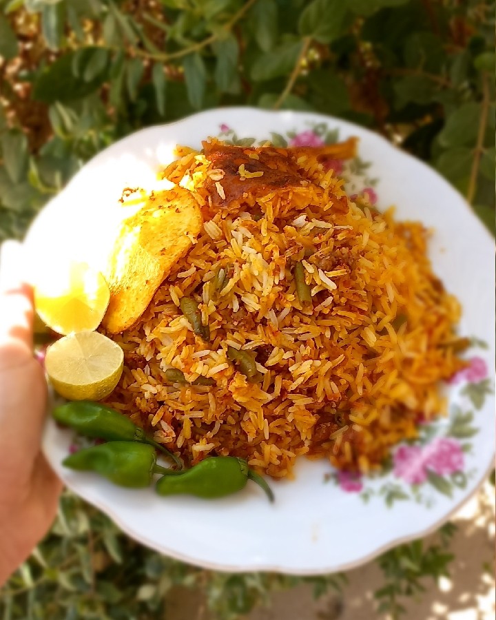 عکس لوبیا پلو