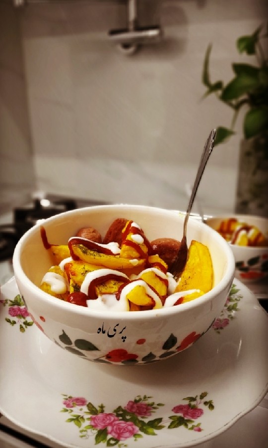 عکس سیب زمینی تنوری