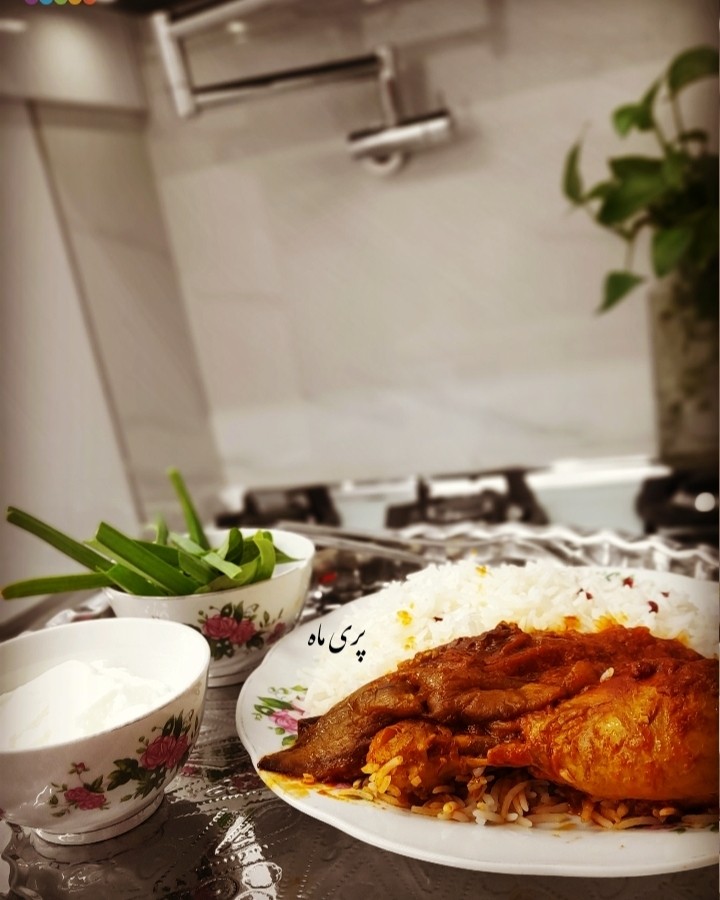 عکس برنج و مرغ