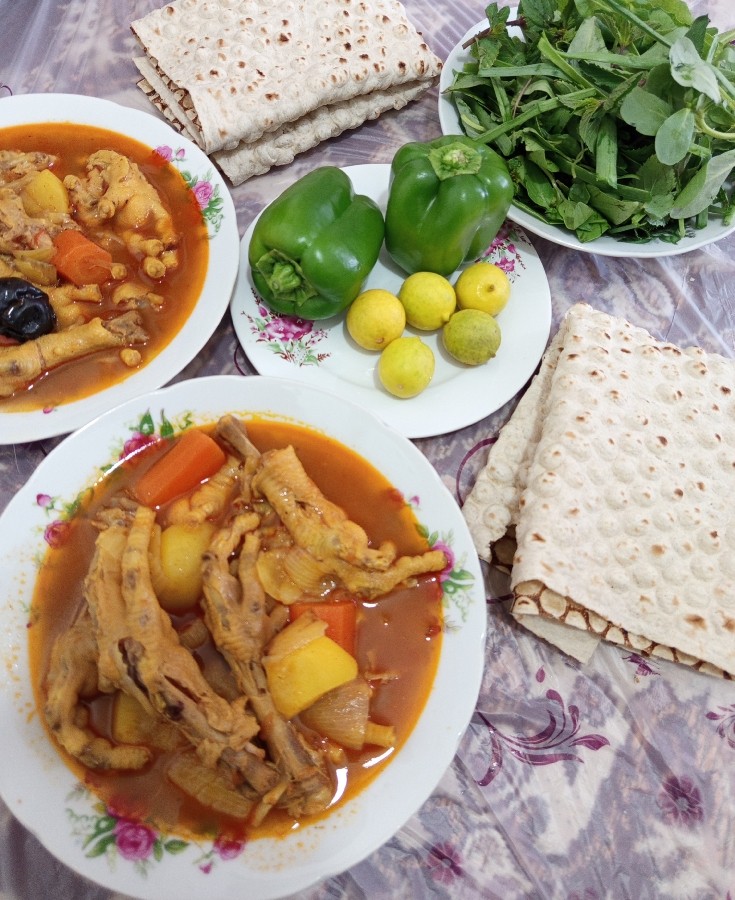 عکس خوراک پای مرغ 