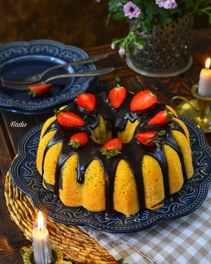 عکس زبرا کیک پنبه ای