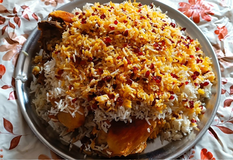 عکس زرشک پلو بامرغ 