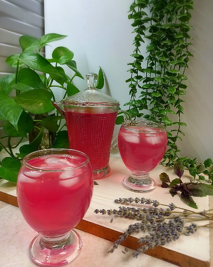 عکس شربت ریحان بنفش