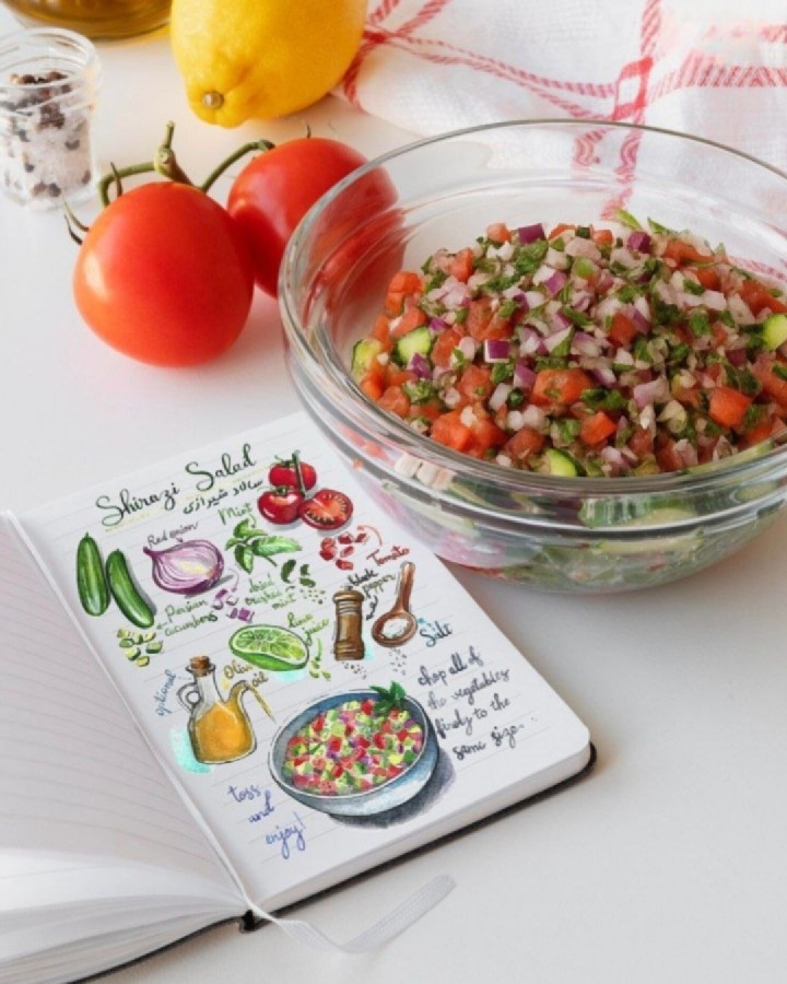 عکس سالاد شیرازی 