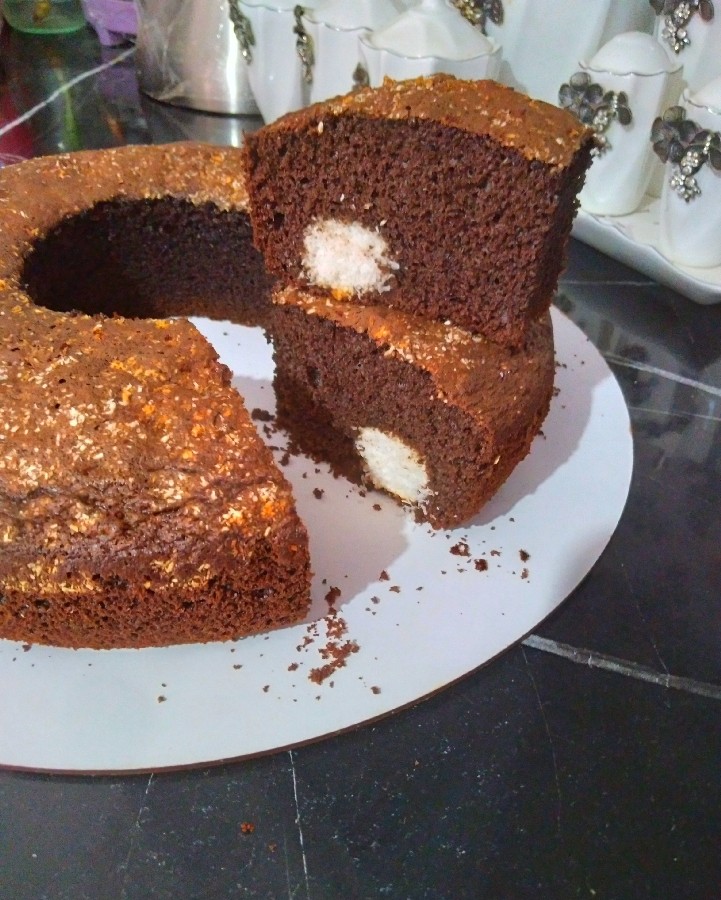 عکس کیک شکلاتی قابلمه ای