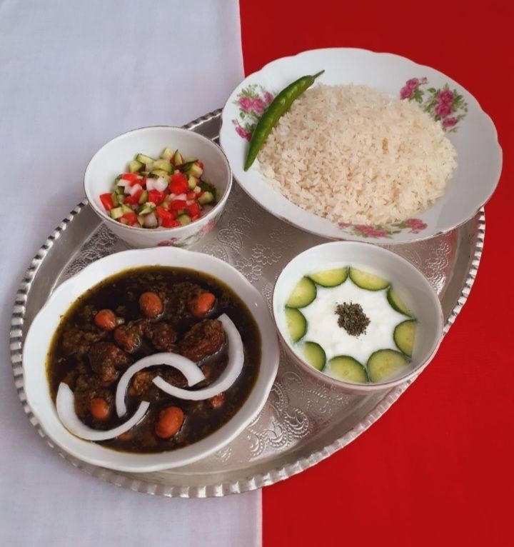 عکس خورش قورمه سبزی 