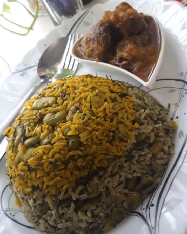 عکس شوید باقالی با گوشت
