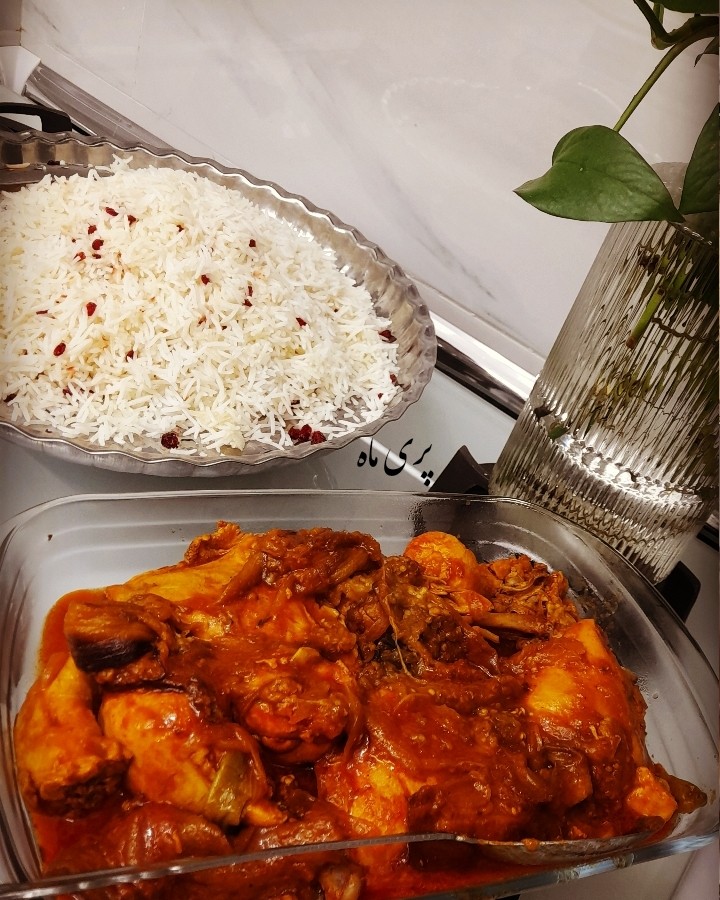 عکس زرشک پلو با مرغ