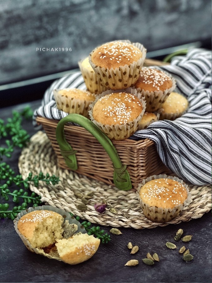 عکس کاپ کیک نارگیلی