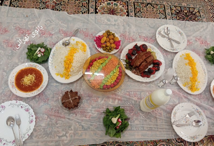عکس سفره ناهار 