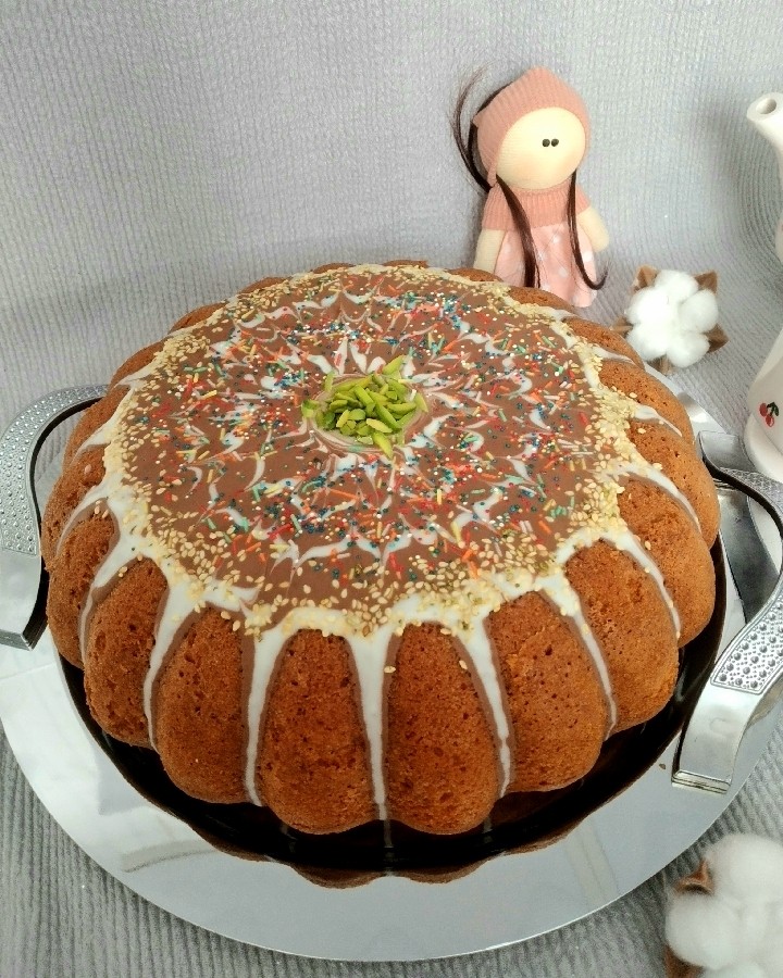 عکس کیک وانیلی