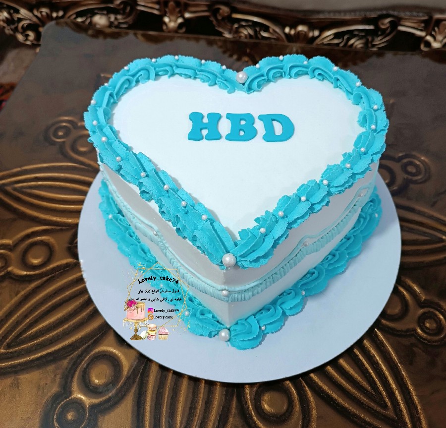 عکس کیک قلبی