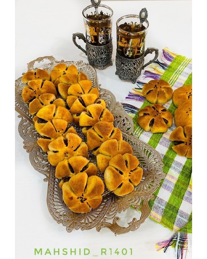 عکس کلوچه خرمایی با دو برابر دستور خمیر جادویی