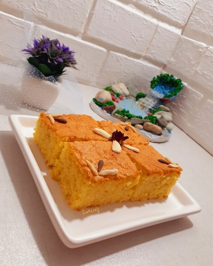 عکس کیک تخته ای ساده