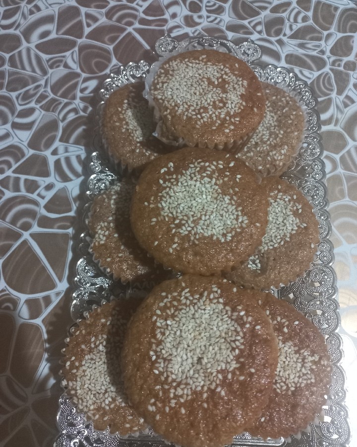 عکس مرحله 5 تهیه کیک گردویی