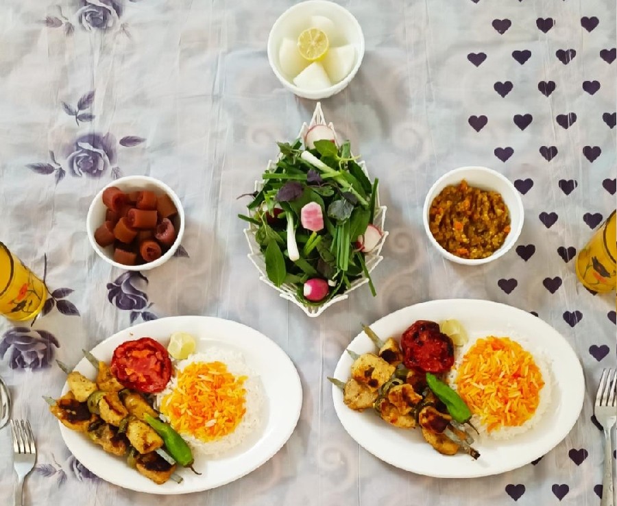 عکس جوجه با برنج
