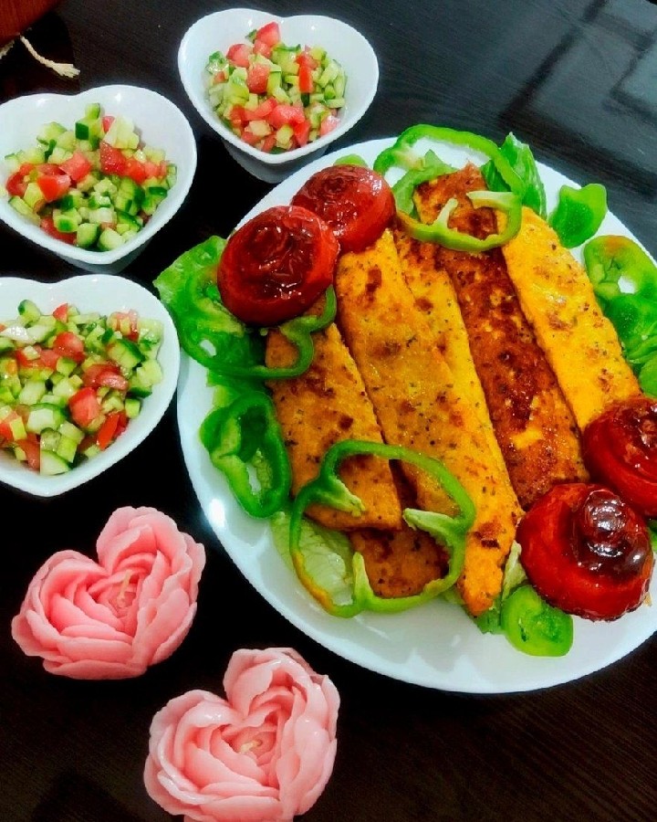 عکس کباب تابه ای مرغ