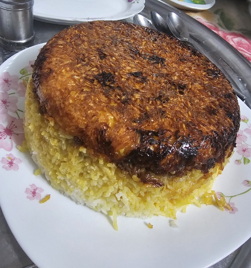 عکس ته چین گوشت و بادمجون