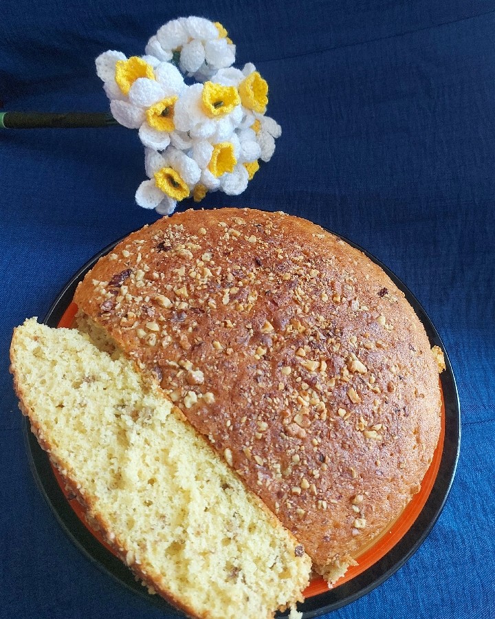 عکس کیک وانیلی پایه