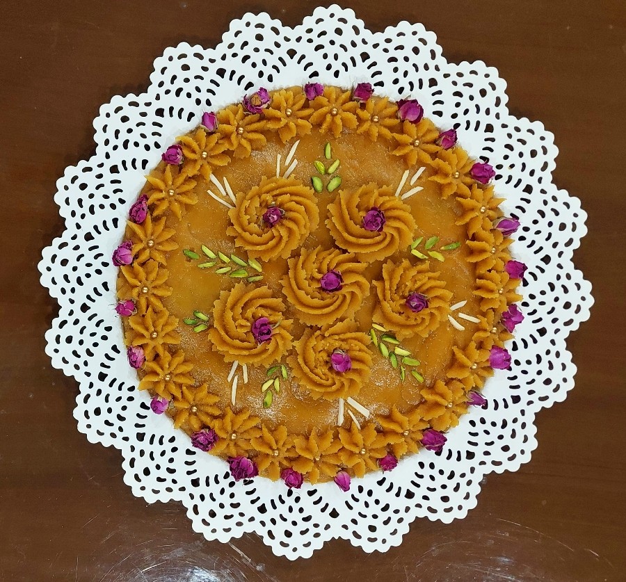 عکس حلوای سه آرد مجلسی