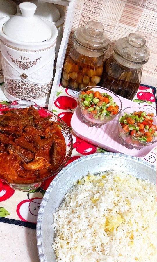 عکس خورش بامیه 