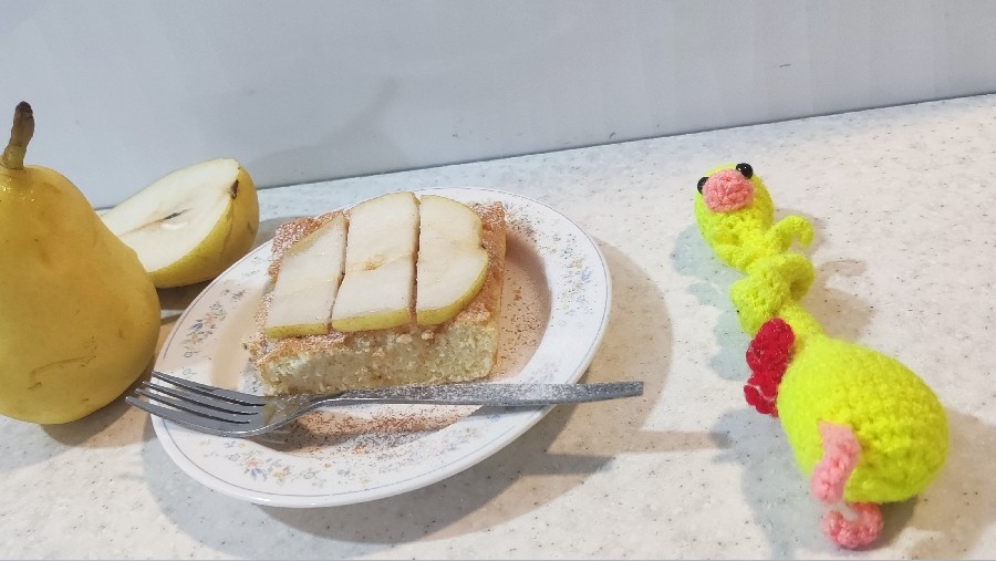 عکس کیک گلابی