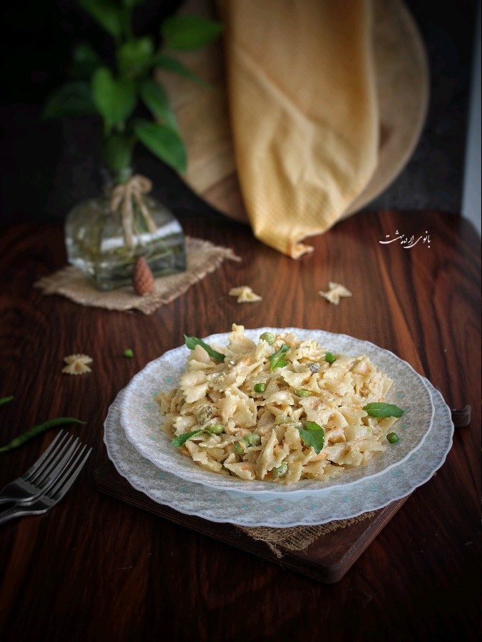 عکس سالاد ماکارونی ساده