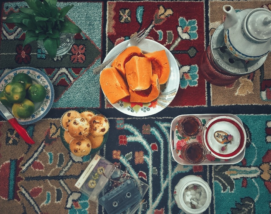 عکس کیک گردویی