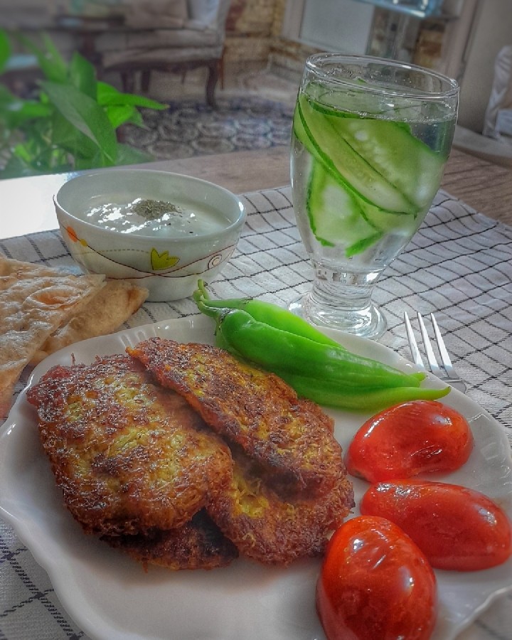 عکس کتلت با گوشت