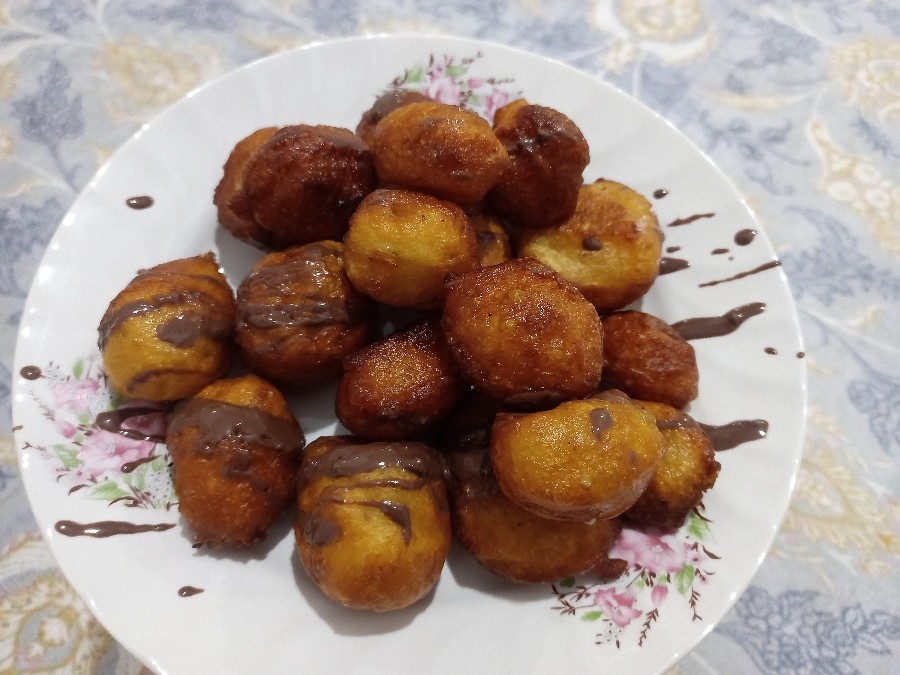 عکس پیراشکی توپی (لقمه ای )