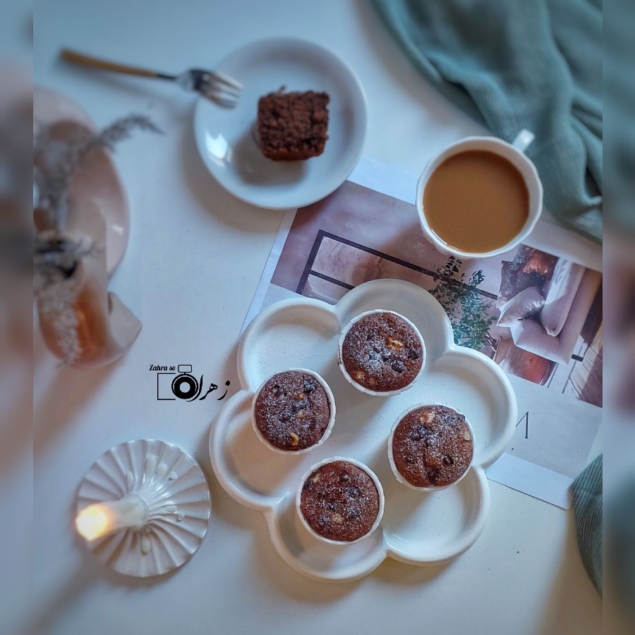 عکس کاپکیک شکلاتی