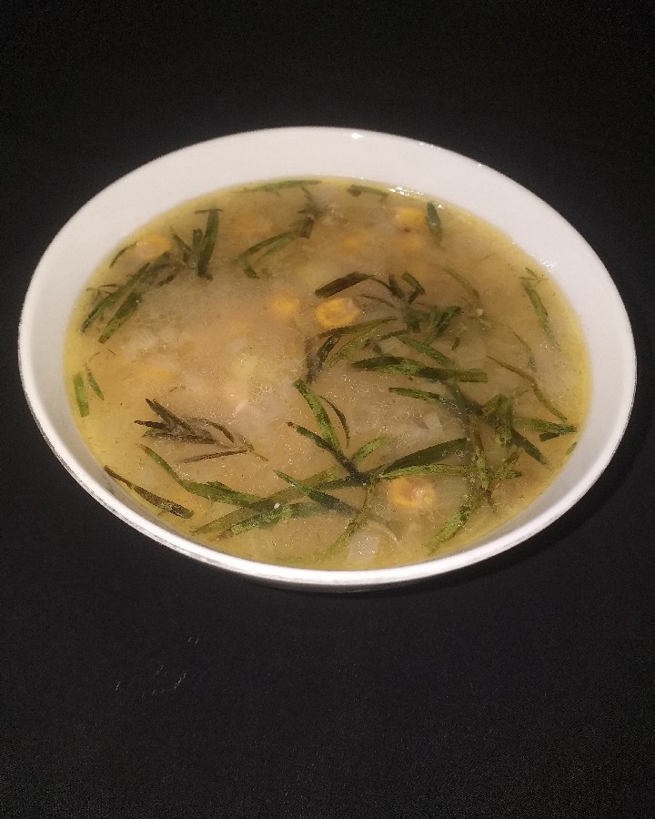 عکس سوپ ذرت و ترخون