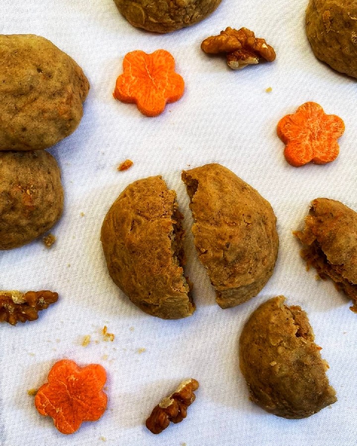 عکس کوکی هویج و گردو