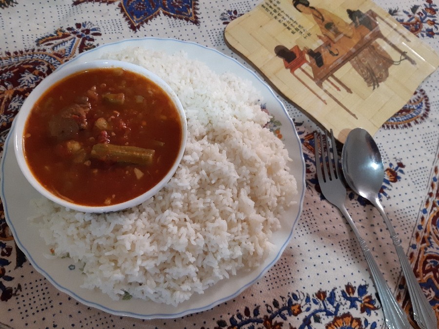 عکس خورشت بامیه