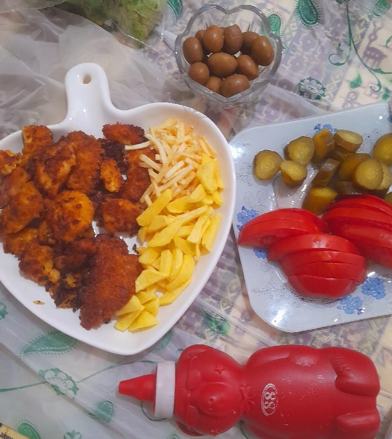 عکس فیله مرغ سوخاری